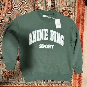 Anine Bing Green Sweatshirt
